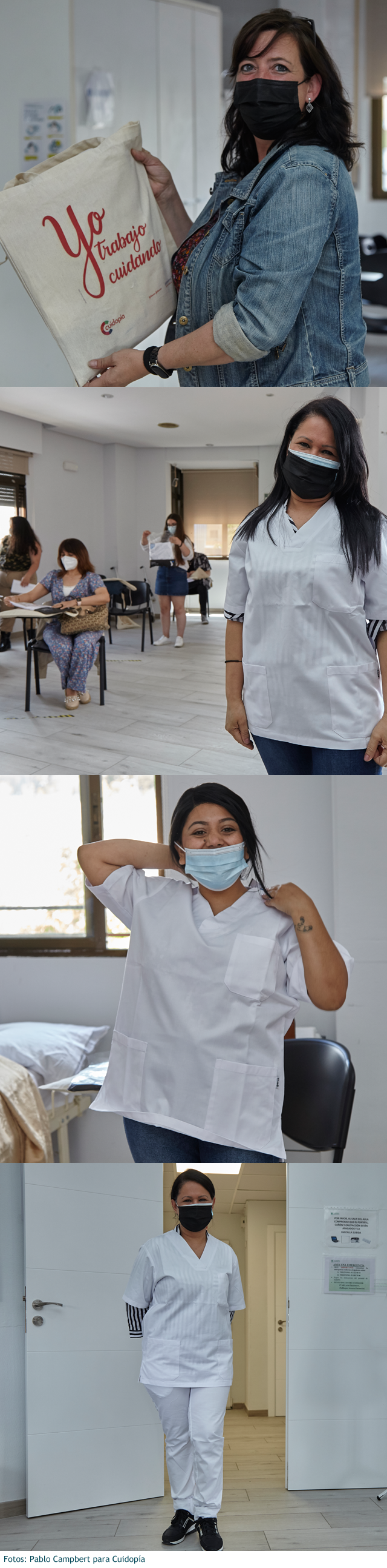 Estudiantas de becas Cuidopía