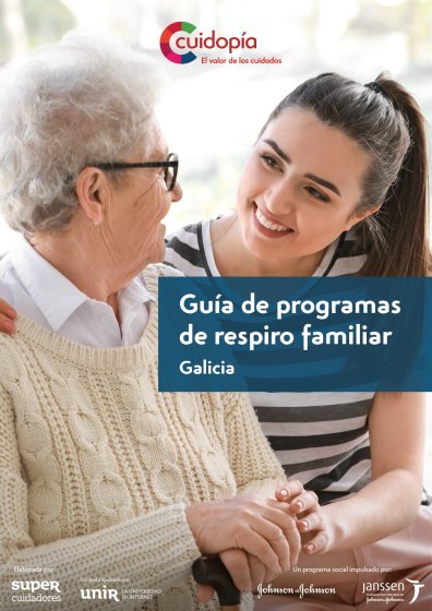 Portada guía de programas de respiro familiar de Galicia