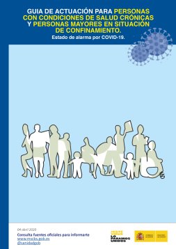 Portada Guía de actuación con condiciones de salud crónicas y personas mayores en situación de confinamiento