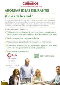 Consejos de Escuela de Cuidados ‘Abordar ideas delirantes’