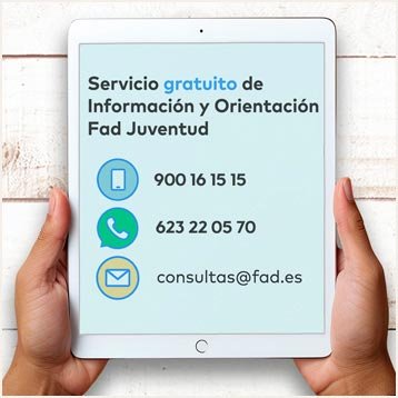 Servicio gratuito de Información y Orientación Fad Juventud